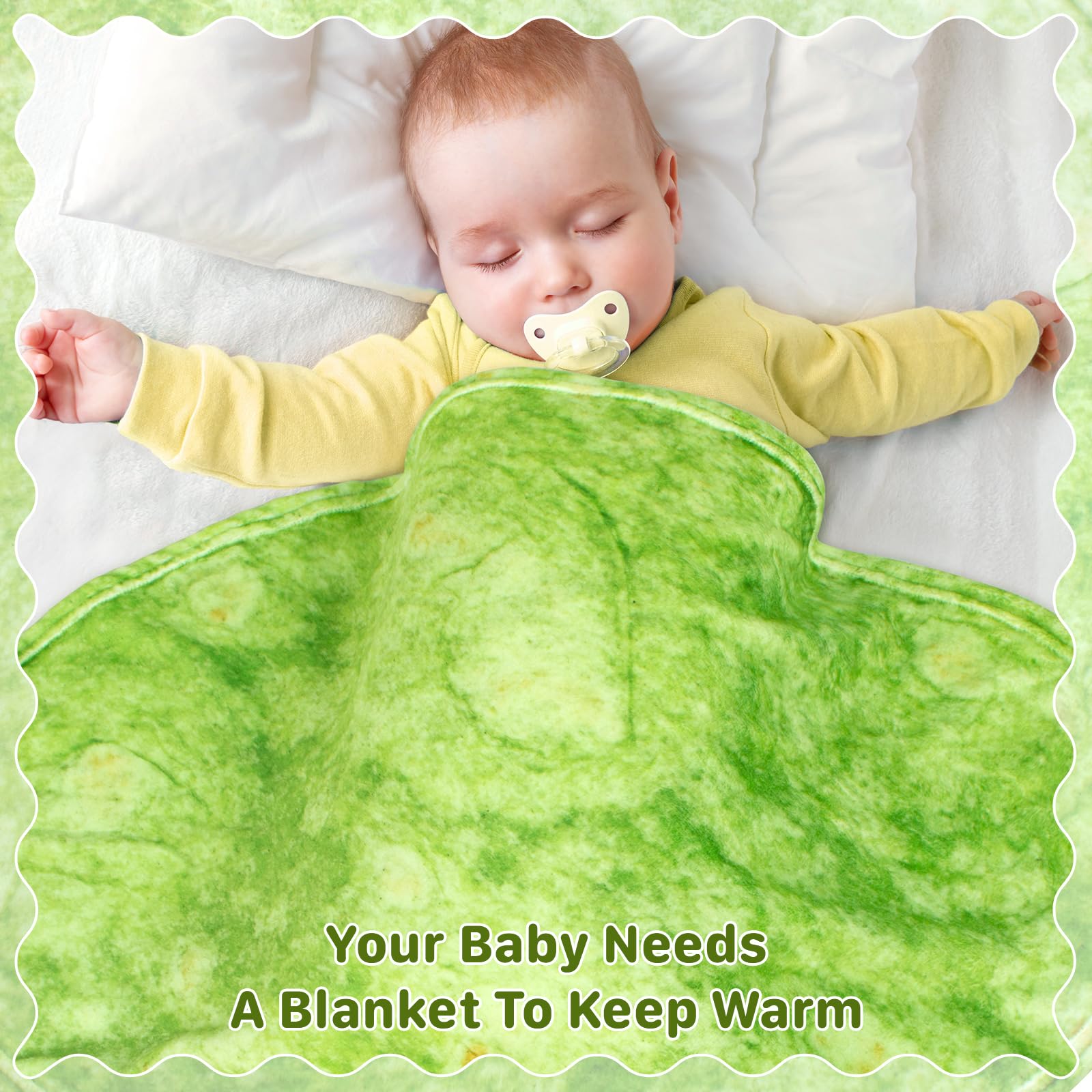 Lhedon Spinacia Blanket newborn-soft-flannel highlights plush warmth for baby snuggles.