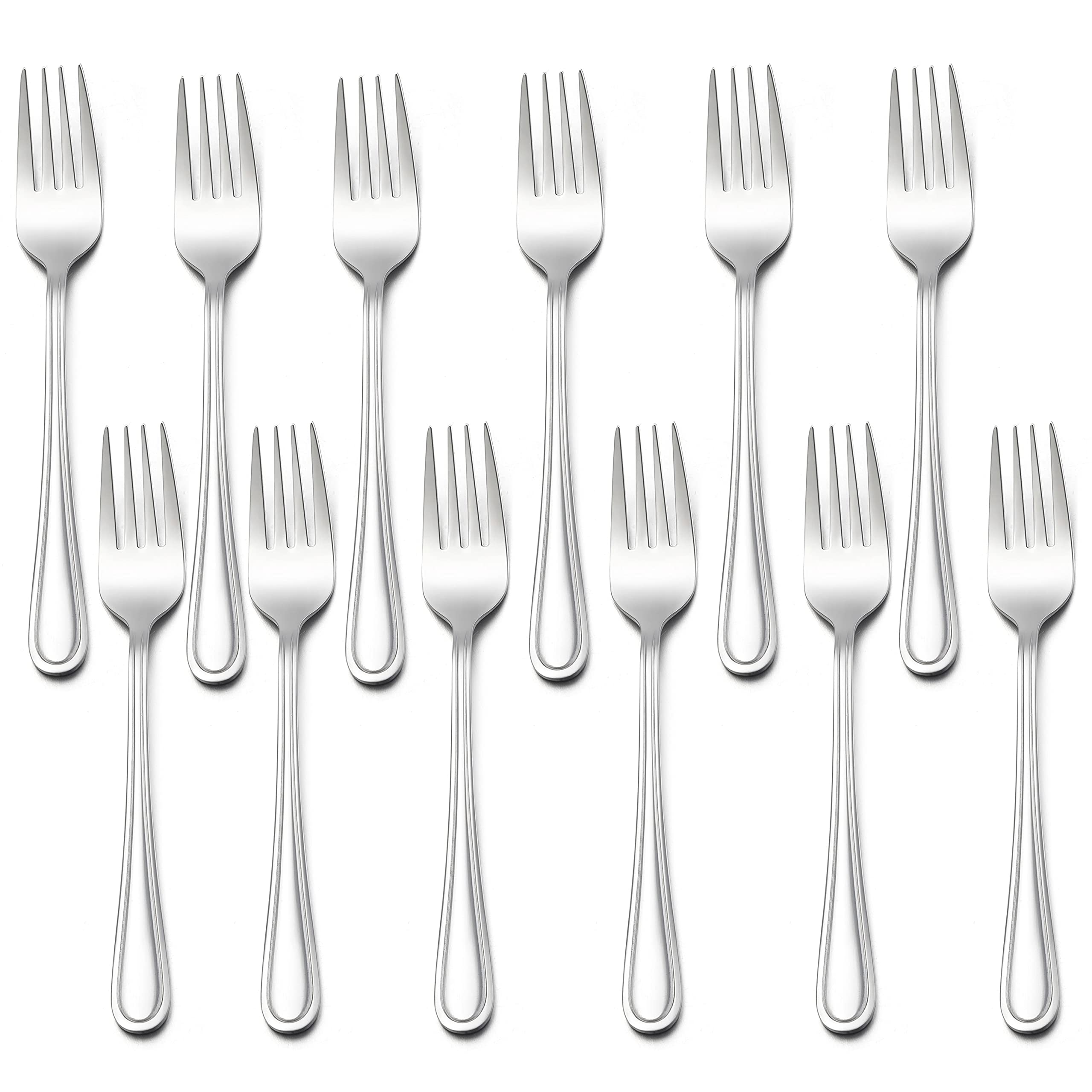 LIANYU 12-piece toddler forks in gift packaging, ideal for new parents.