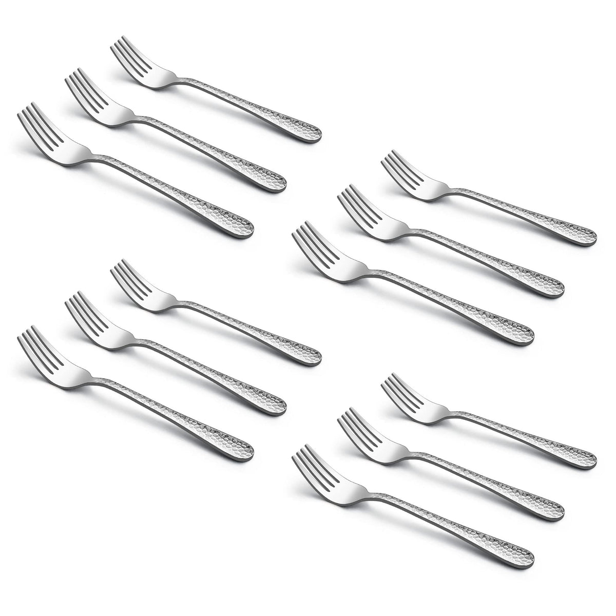 LIANYU 12-piece kids forks pack shot, durable stainless steel for daily meals