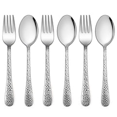 LIANYU 6pc kids silverware with forks and spoons supports easy self-feeding