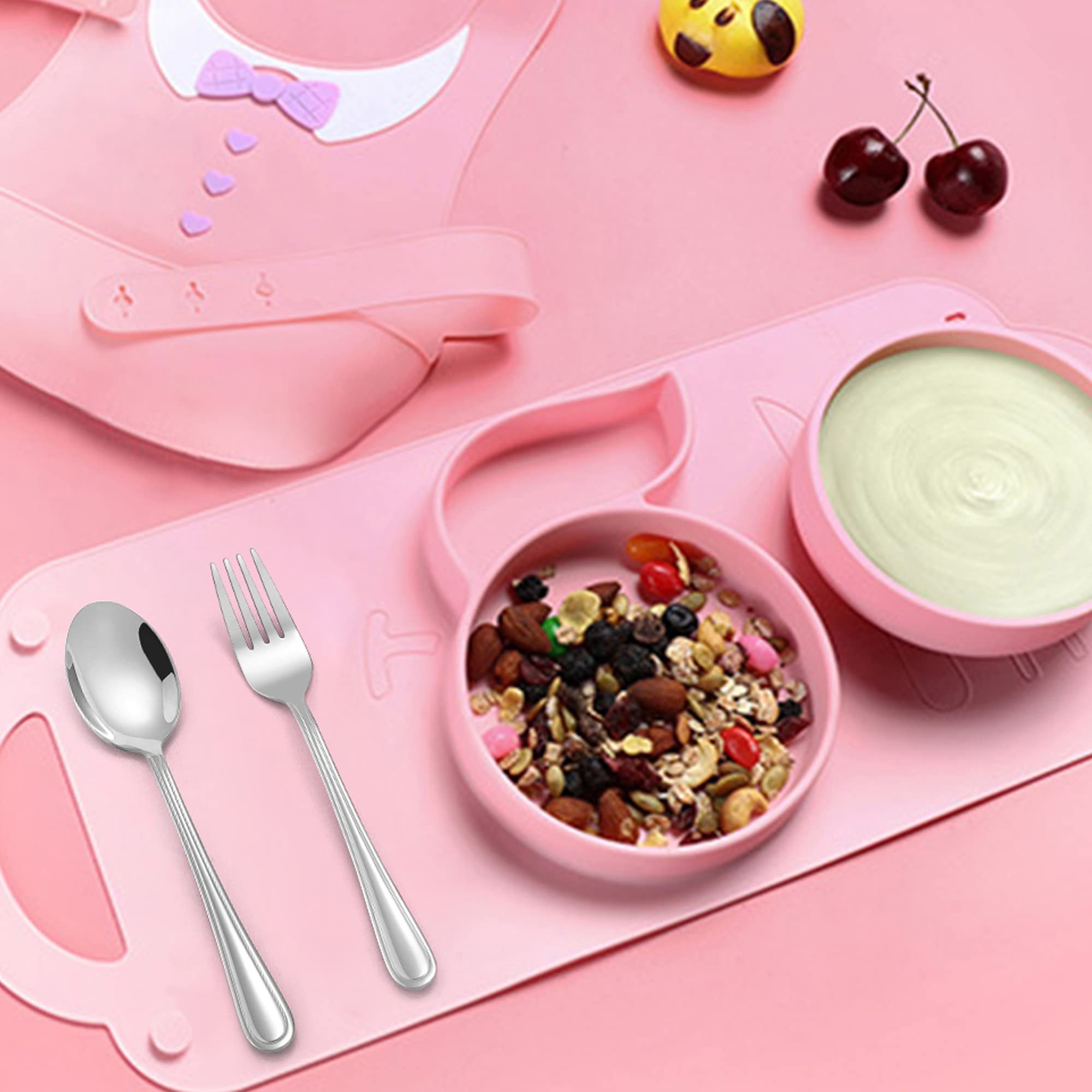 LIANYU gift-ready kids silverware set for new parents and birthdays