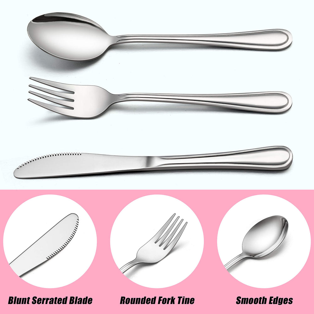 LIANYU dishwasher-safe mirror-finish set cleans quickly after busy family meals