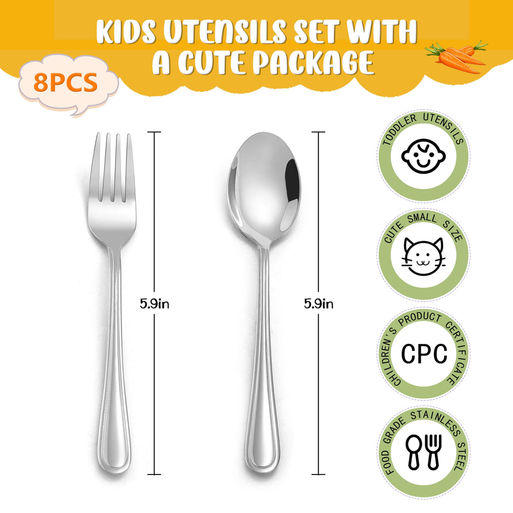 LIANYU kids spoons image highlighting ergonomic bowl depth for soups