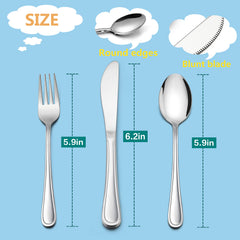 LIANYU kids utensils ergonomic design supports comfortable grip for tiny hands