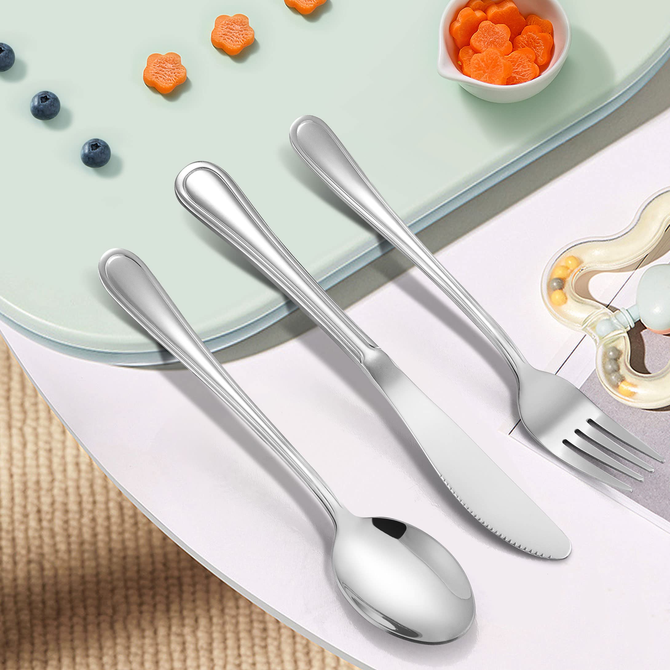LIANYU mirror-polished finish keeps utensils bright and appealing