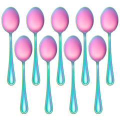 LIANYU rainbow toddler spoons packaging shows gift-ready set for new parents and caregivers.