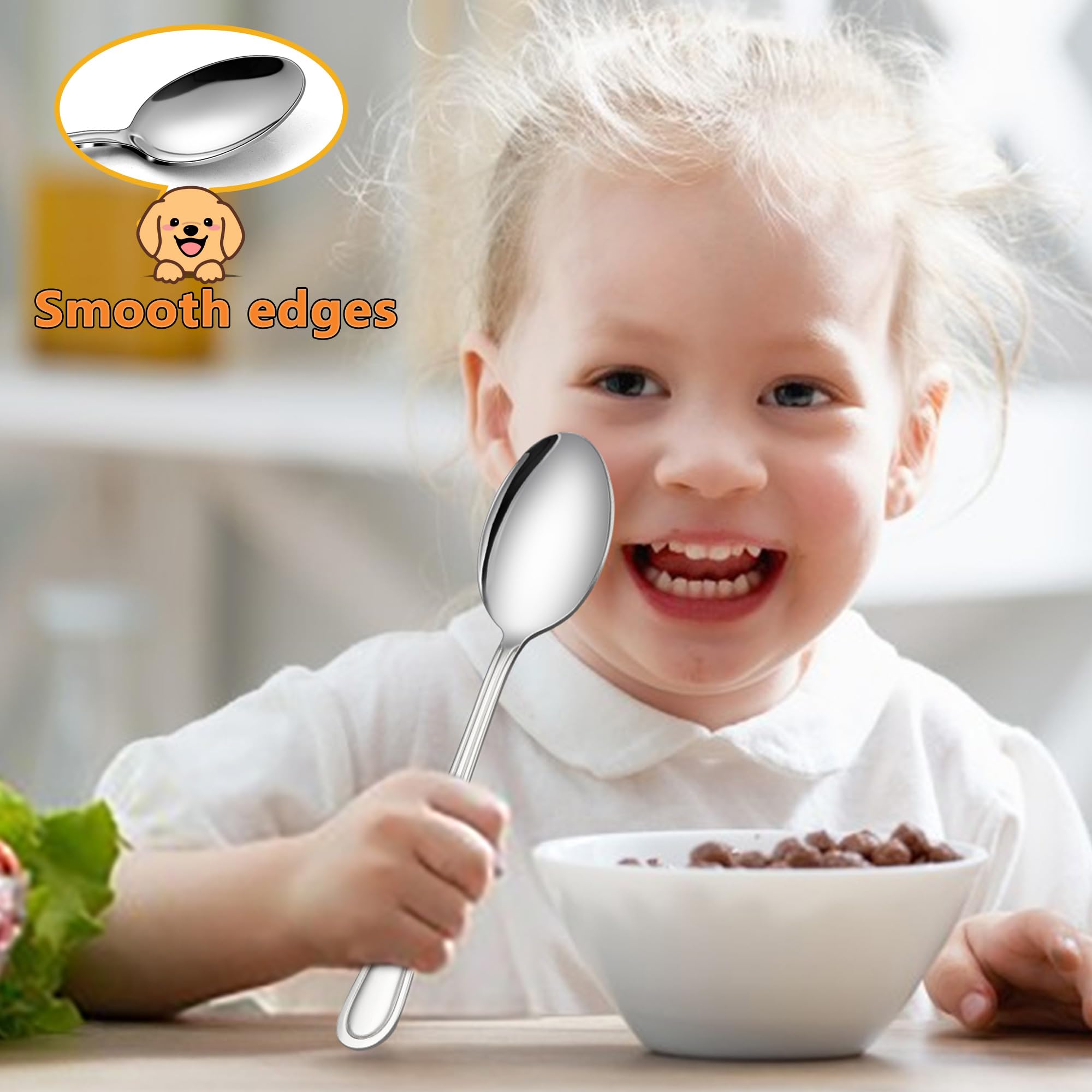 LIANYU utensils with smooth edges reduce risk during handling