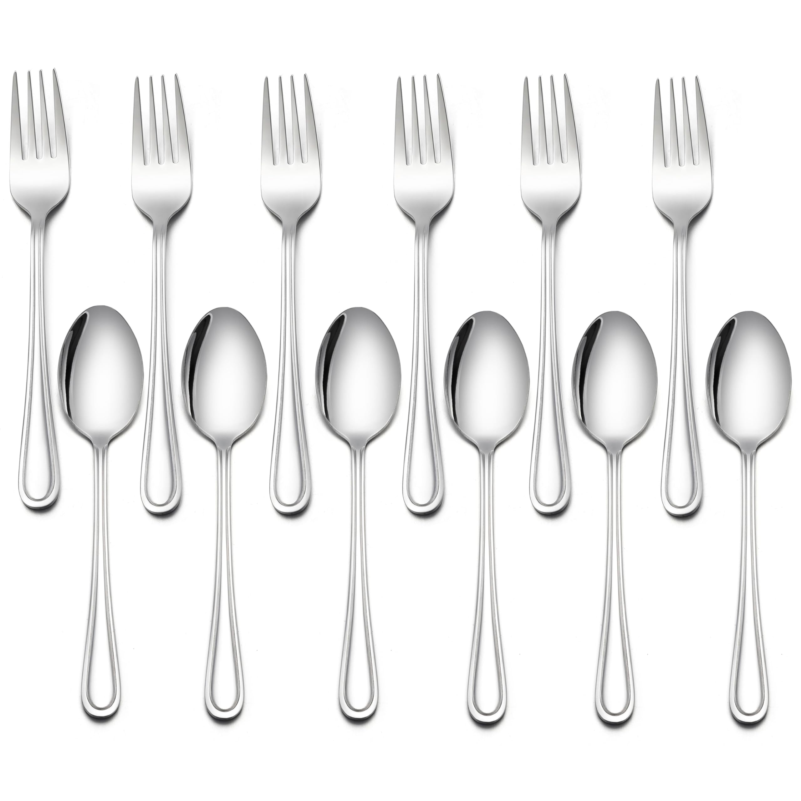 LIANYU toddler utensils set 12-piece, kid-friendly design for mealtime independence