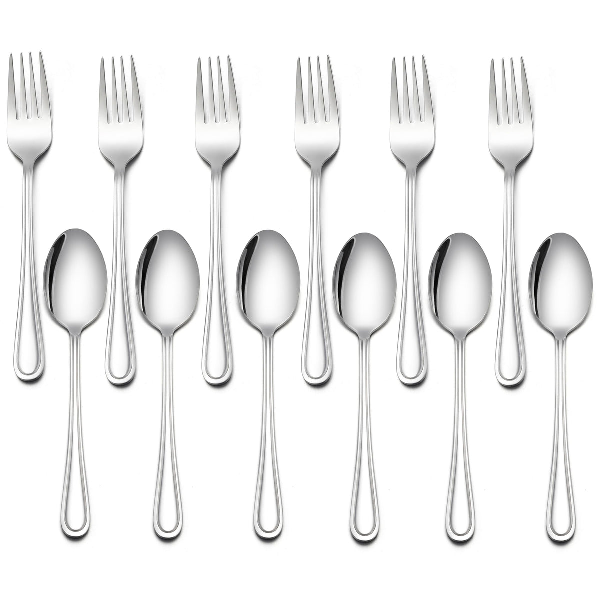 LIANYU toddler utensils set 12-piece, kid-friendly design for mealtime independence