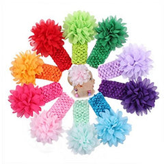 Liasun baby headbands pack open showing ten colors for versatile outfits