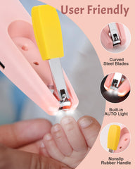 Lictin auto light nail trimmer in use for precise trimming