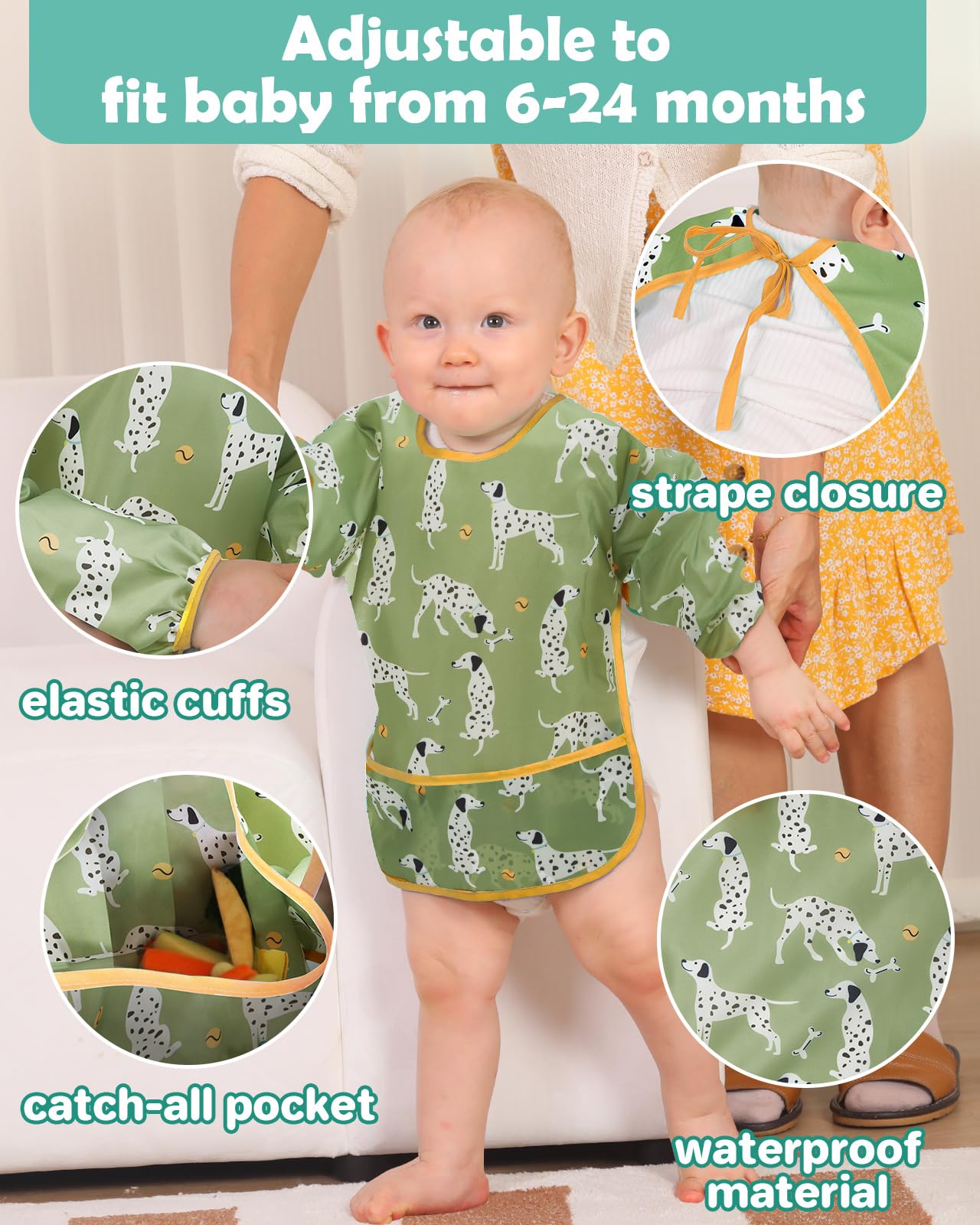 Lictin baby bib machine-washable care for busy moms.
