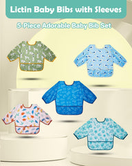 Lictin baby bib pattern design adds fun style during feeding.