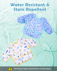 Lictin bib with adjustable double strap designed to grow with baby