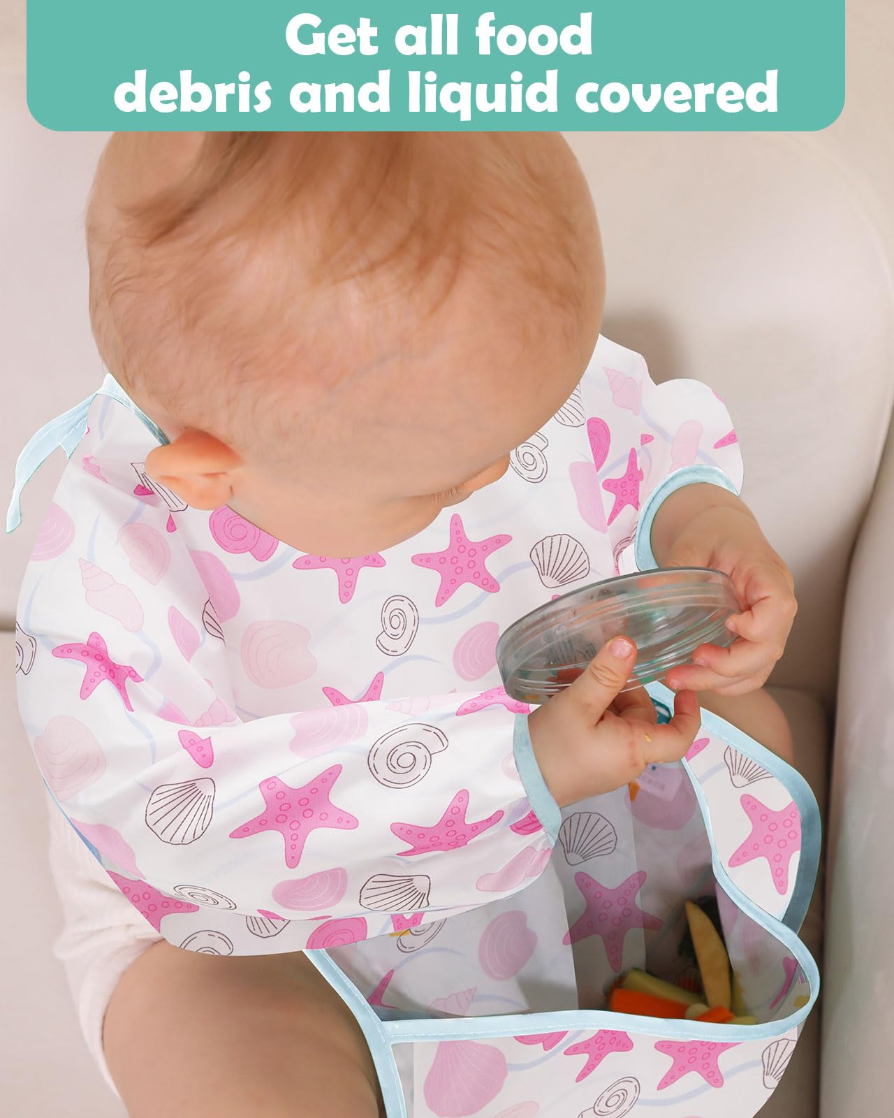 Lictin bibs are easy to clean and quick to dry