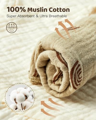 Lictin Baby Bibs shown as burp cloth or towel for practical everyday use.