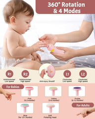 Lictin baby nail trimmer rechargeable display highlighting cordless convenience