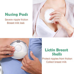 Lictin breast shell milk drops collection highlights compact 70ml capacity.