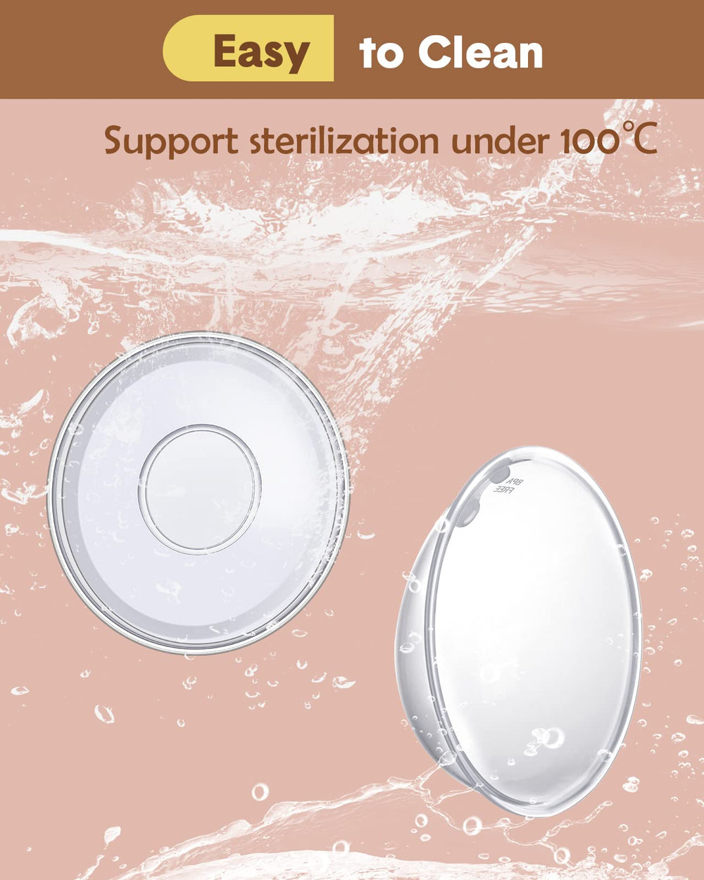 Lictin eco-friendly reusable nursing cups reduce waste compared to disposables.