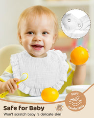 Licitin muslin bib with unisex design for everyday outfits.