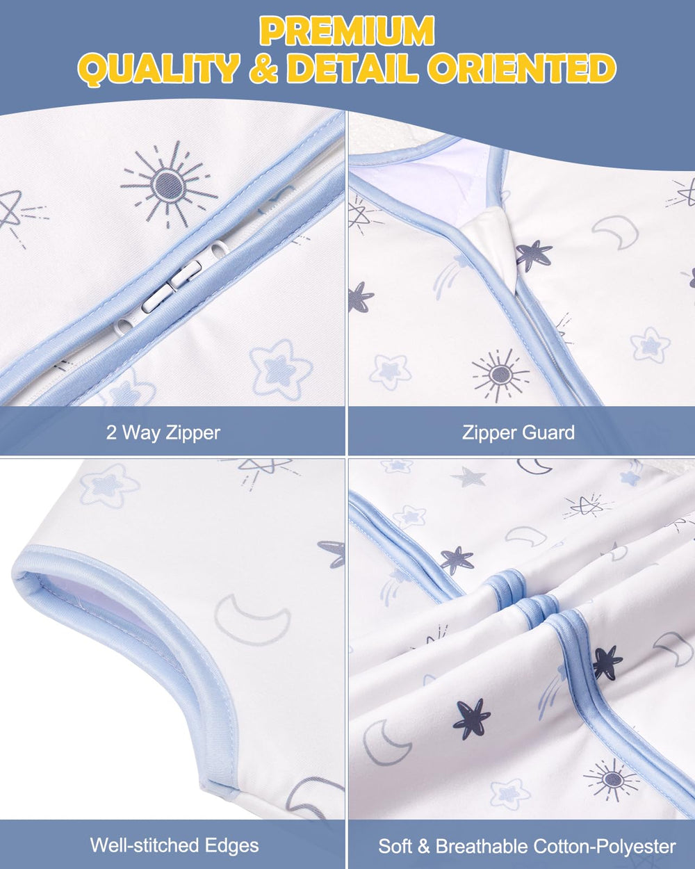Lictin unisex sleep sack as a thoughtful baby gift.