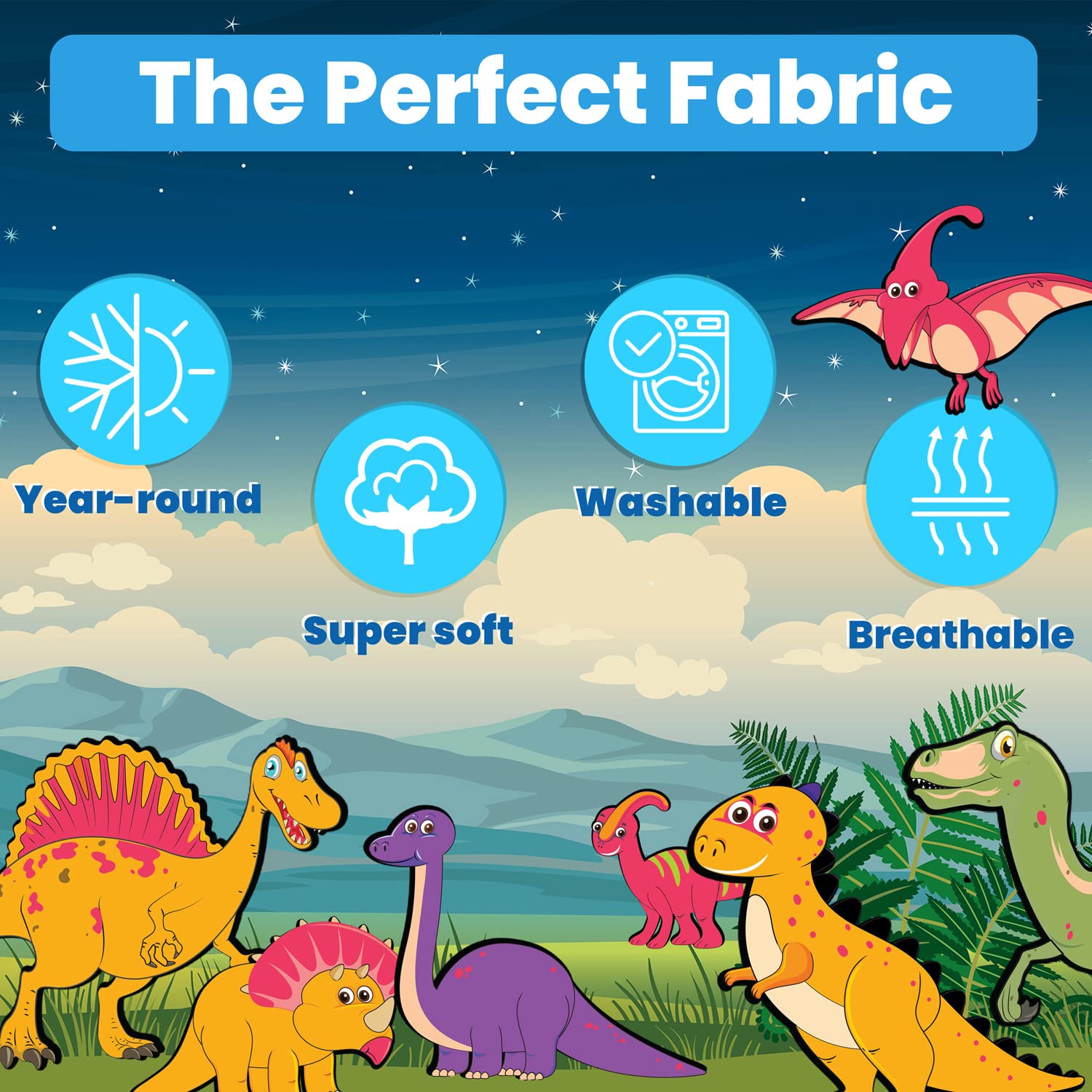 Liderstar dinosaur blanket travel throw keeps kids cozy on road trips.