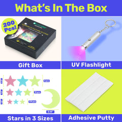 Liderstar luminous stars night sky provides a dreamy glow and easy charging by day.