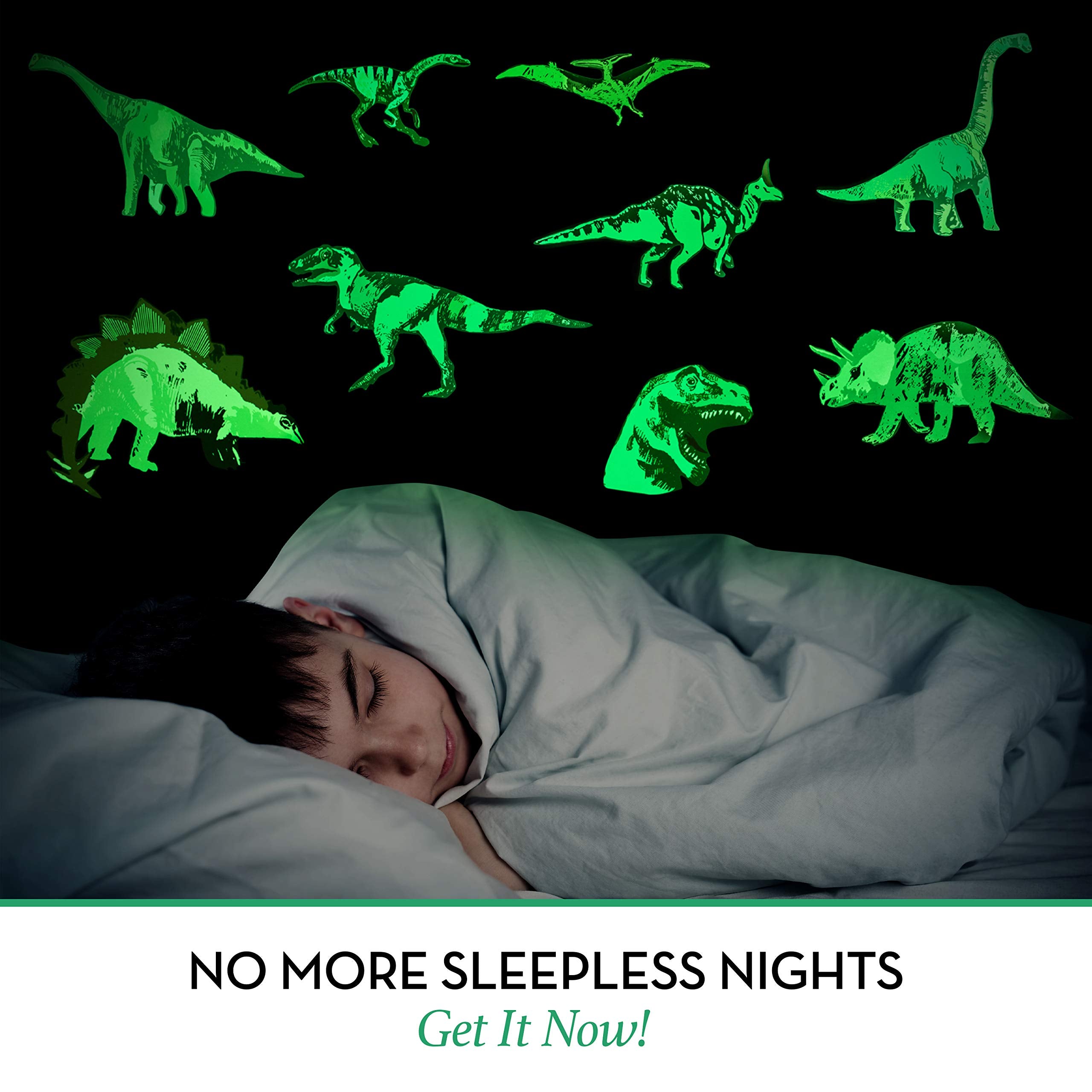 Liderstar self-adhesive dino wall decor easy to apply in kids rooms