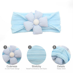 LIDHAY 3pcs mint flower headbands versatile match for outfits
