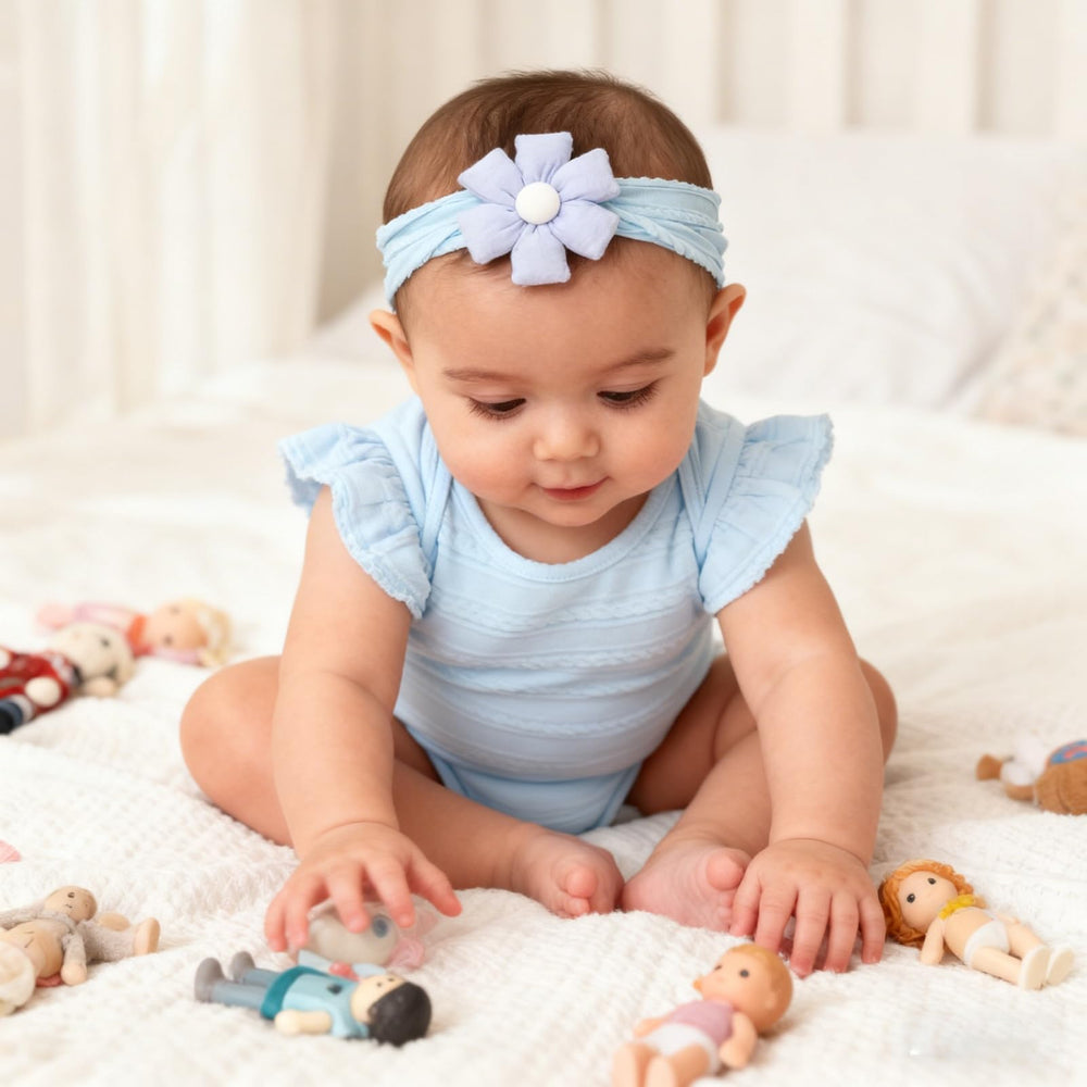 LIDHAY headbands in-use on newborn to toddler for comfortable wear