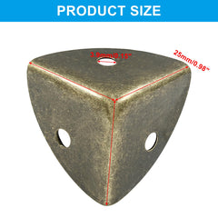 LifCratms bronze corner protectors close-up highlights sturdy zinc alloy durability.