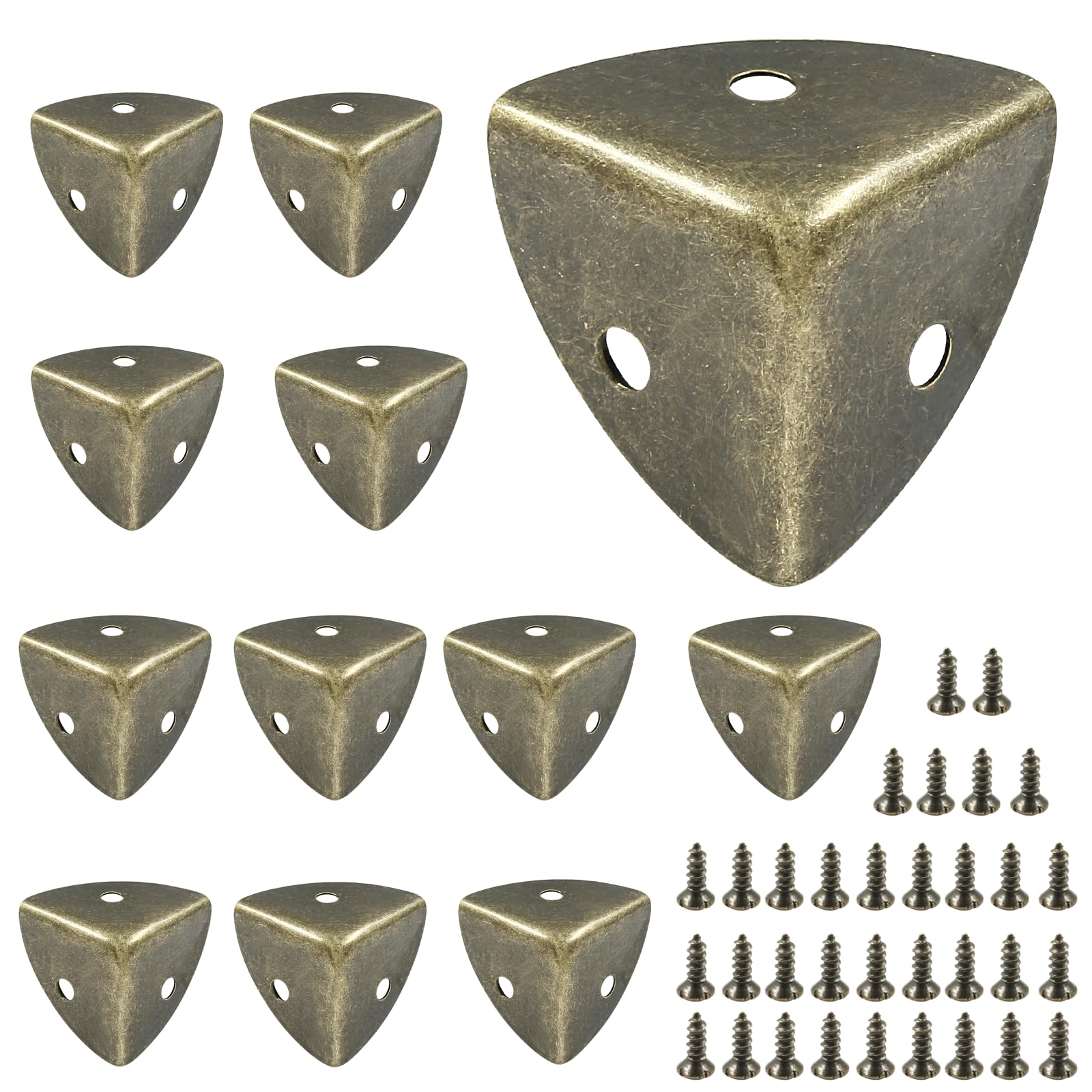 LifCratms bronze corner protectors package with screws for durable edge protection.