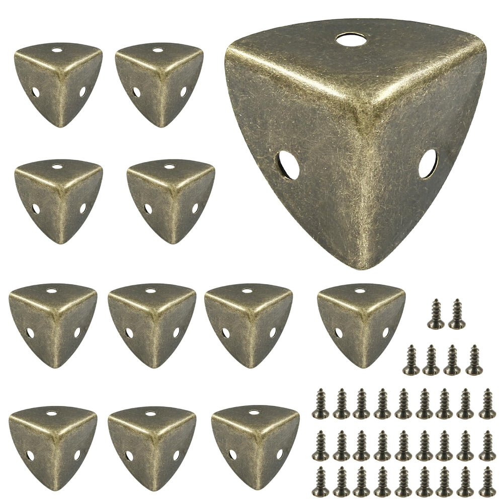 LifCratms bronze corner protectors package with screws for durable edge protection.