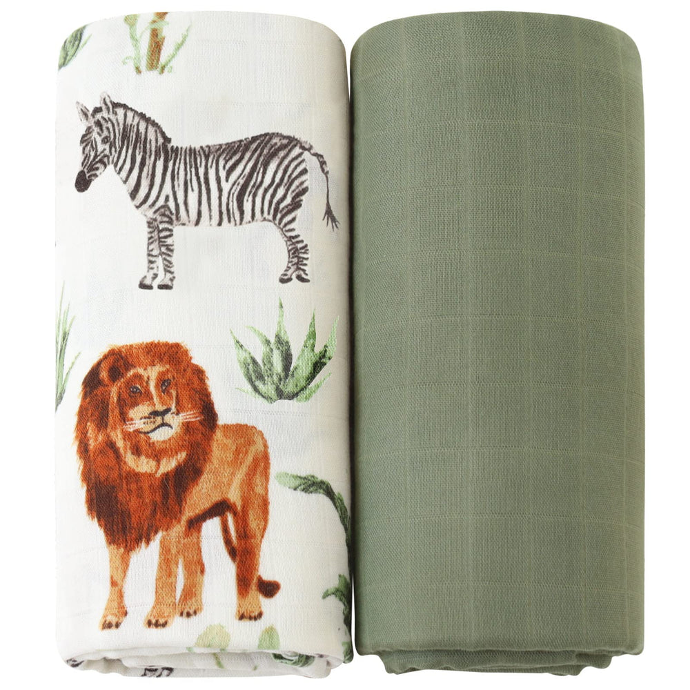 LifeTree muslin swaddle blanket close-up showing ultra-soft fabric for baby comfort.
