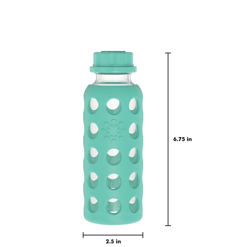 Lifefactory bottle inside a lunchbox for school-ready hydration