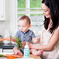 Lifefactory BPA-free silicone nipple for safe feeding