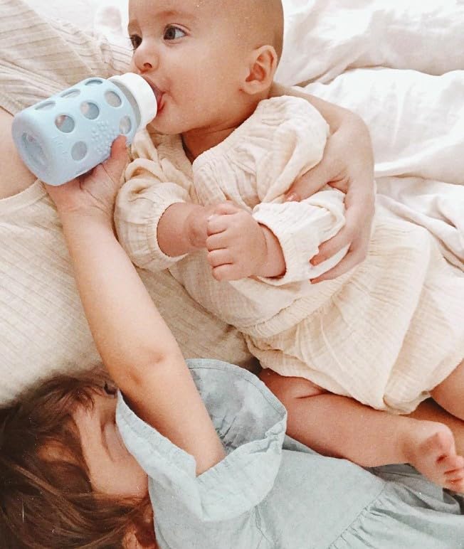 Lifefactory dishwasher-safe bottle for quick, easy cleaning.