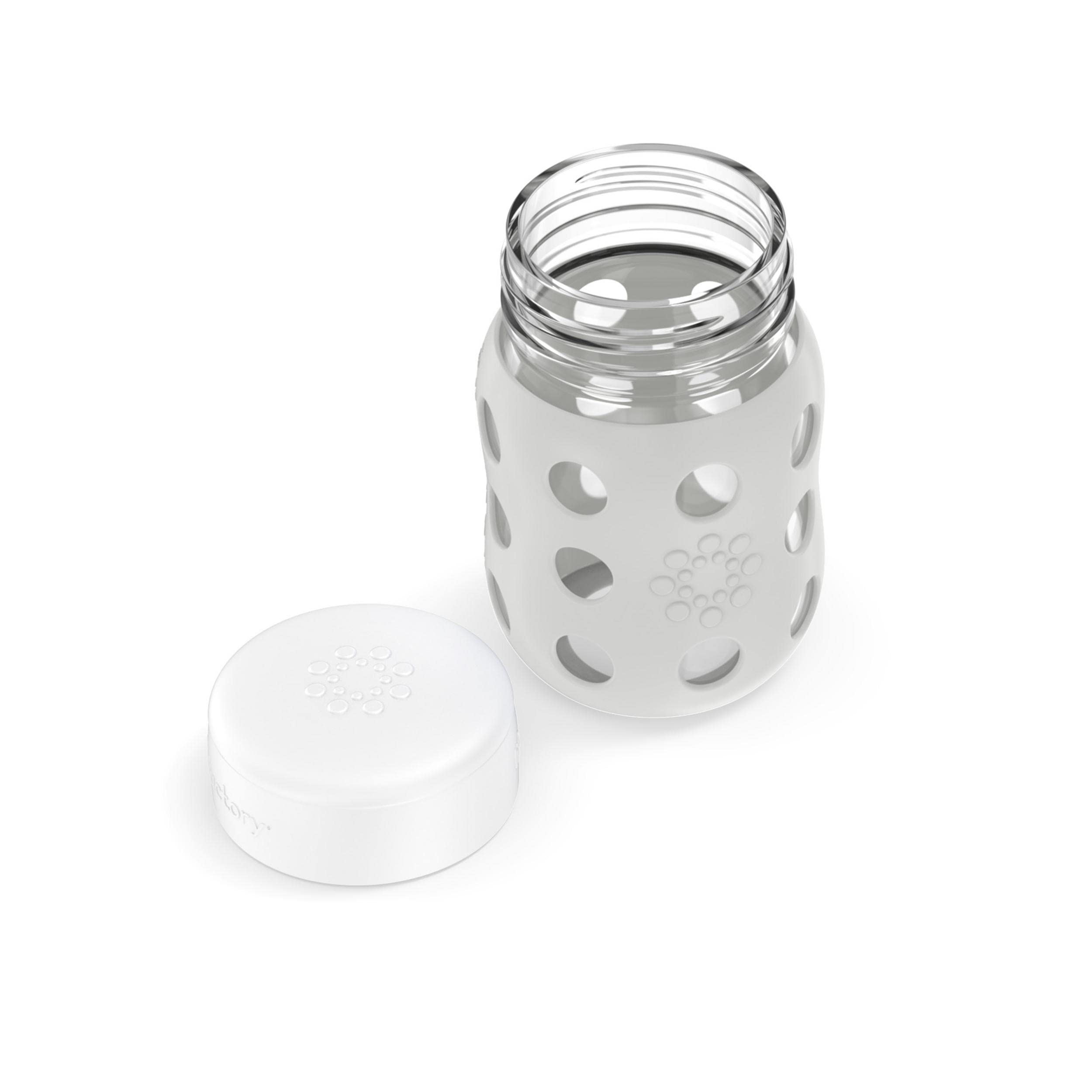 Lifefactory flat cap bottle emphasizes secure closure and clean pouring