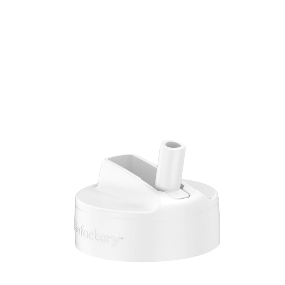 Lifefactory Pivot Straw Cap on 8oz wide-mouth bottle for spill-resistant on-the-go sipping.