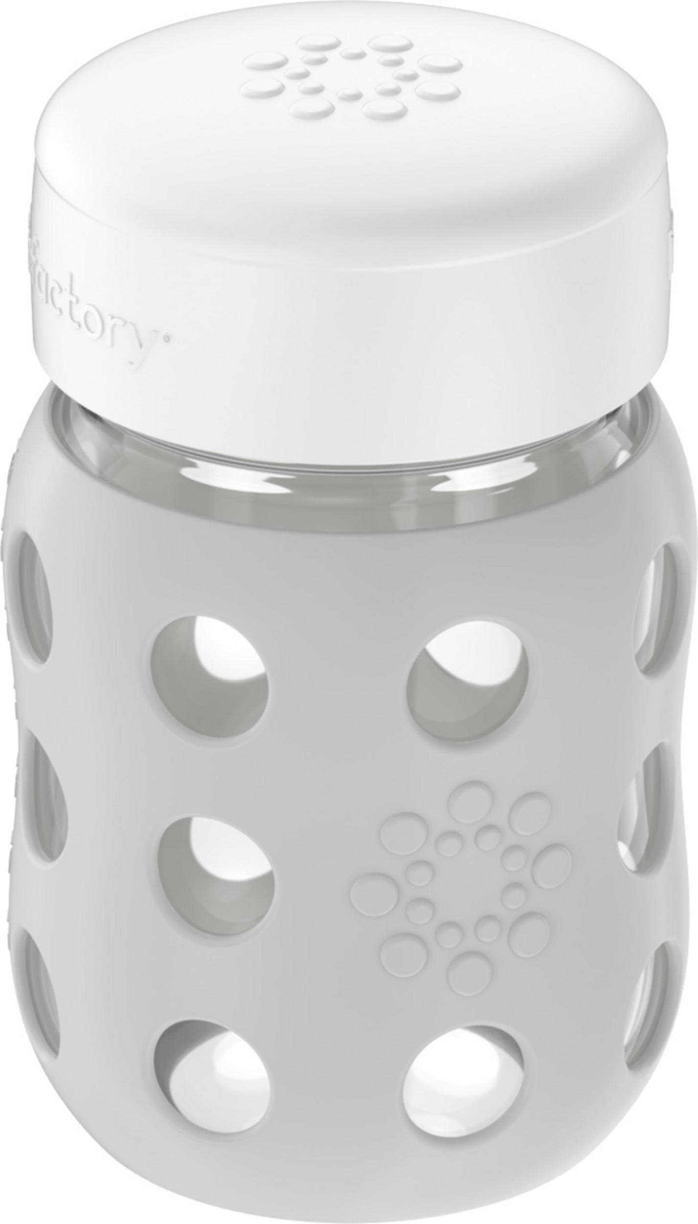 Lifefactory protective silicone sleeve bottle shows durable grip and splash protection