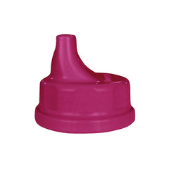 Lifefactory raspberry sippy cap for 4oz bottle—leak-resistant transition for toddlers.