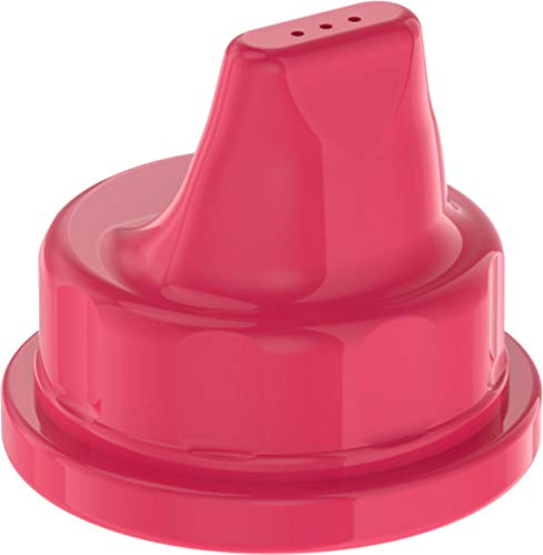 Lifefactory raspberry sippy cap for 9oz bottle—steady flow control on the go.