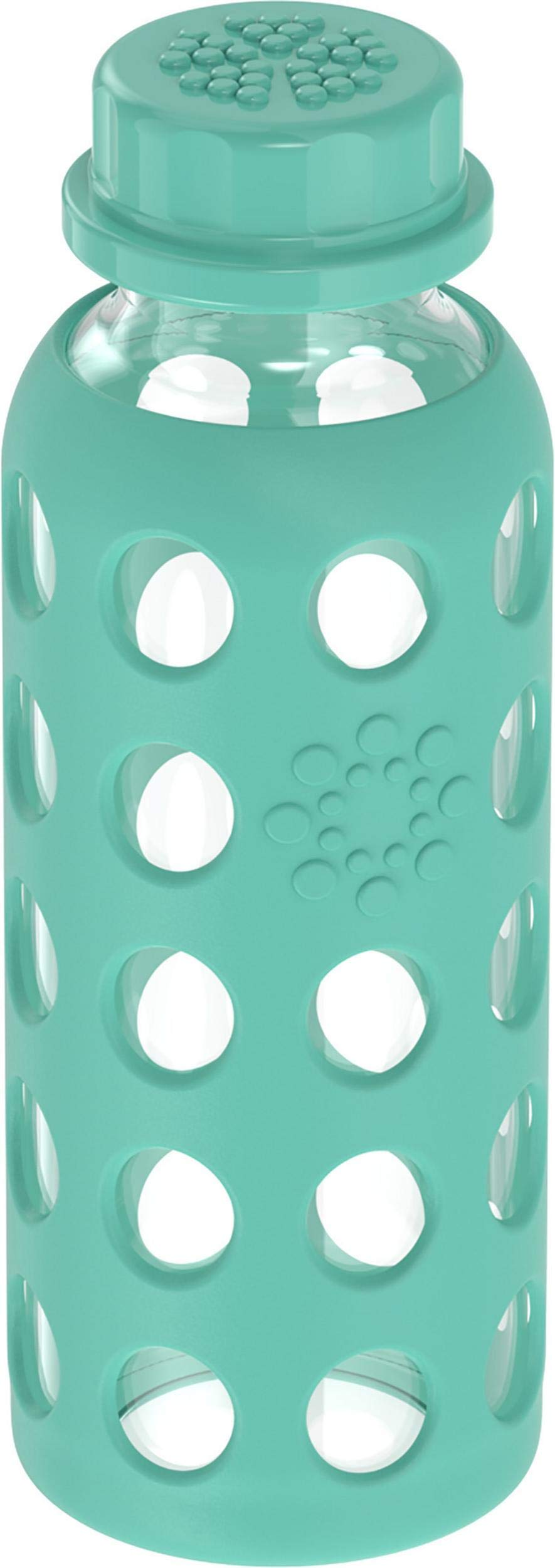 Lifefactory silicone sleeve protects bottle and improves grip