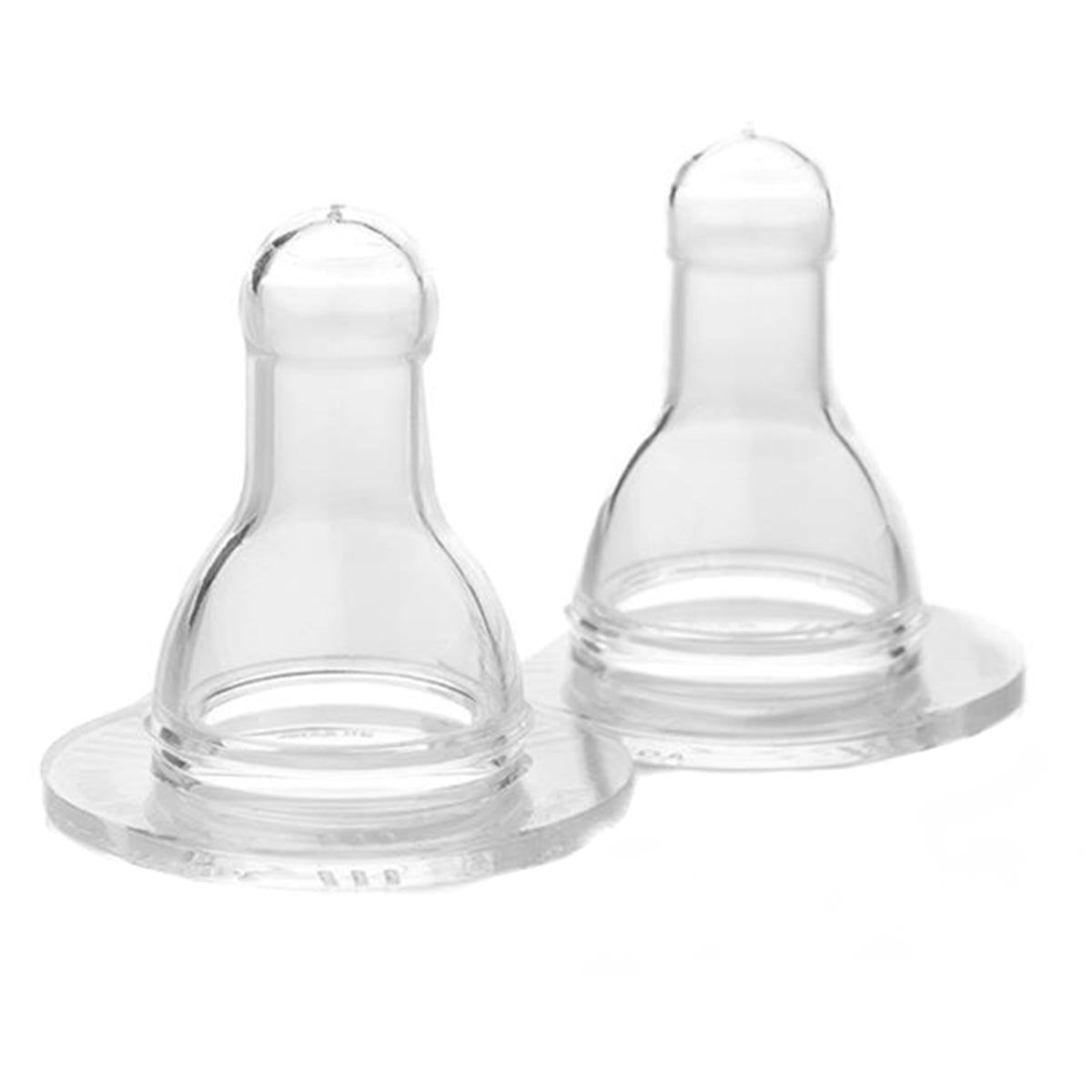 Lifefactory Stage 2 nipple for 3-6 months with mid-range flow.