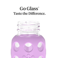 Lifefactory Stage 1 nipple on the bottle suitable for ages 0-3 months.