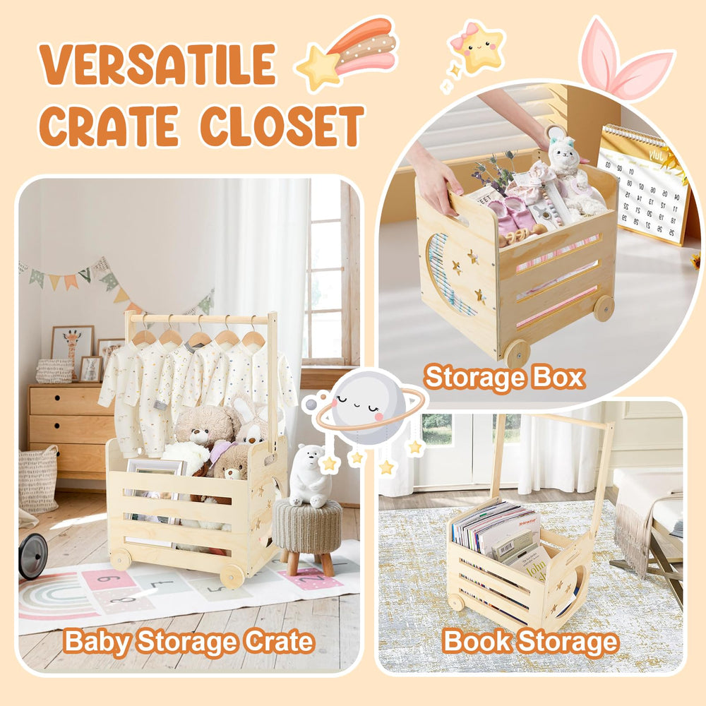 Lifesnug multipurpose wheeled storage for clothes, toys, and keepsakes.