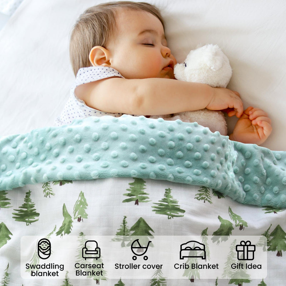 LifeTree blanket handy for car-seat wrap and on-the-go.
