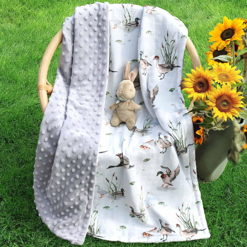 LifeTree close-up reveals soft muslin texture and subtle dotted backing.