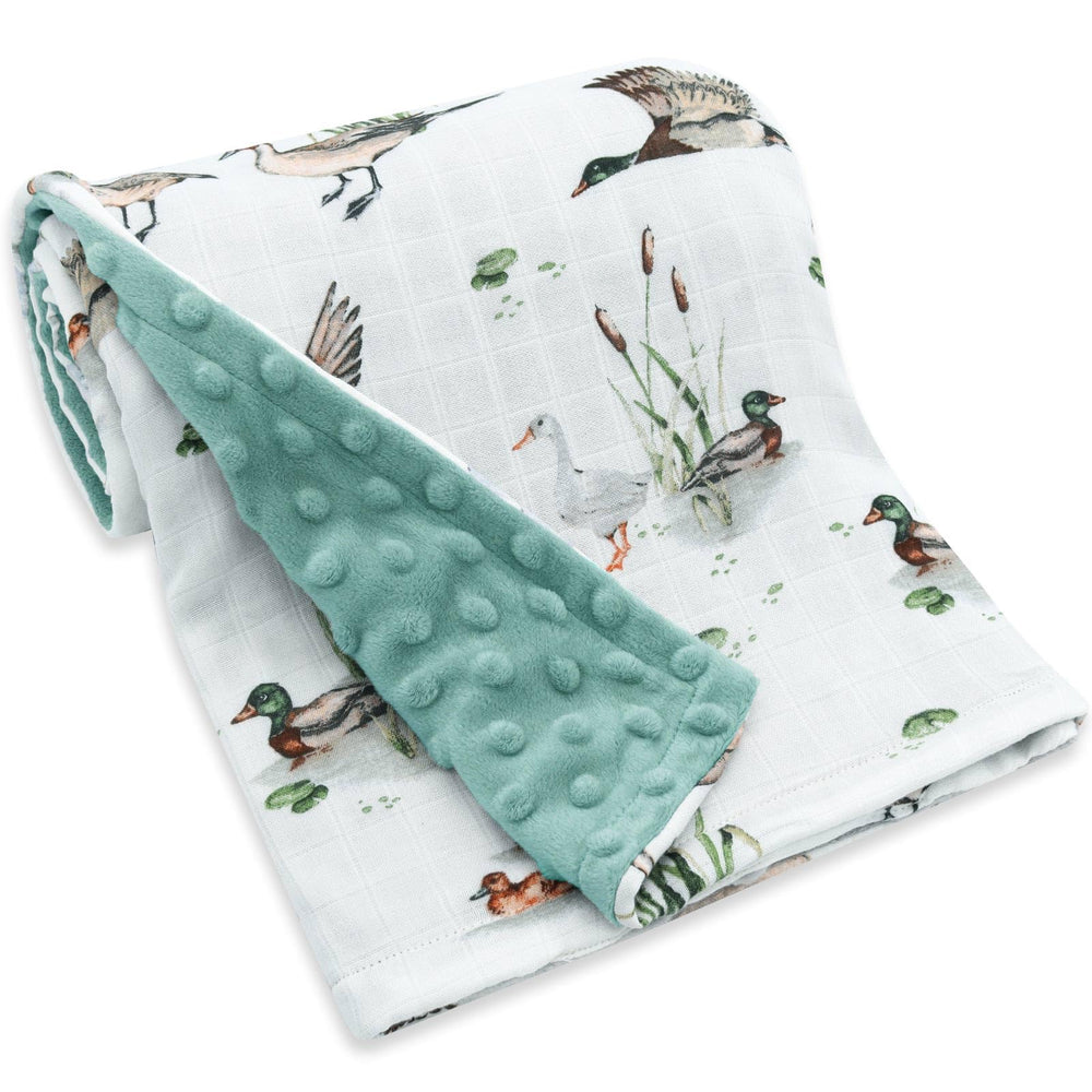 LifeTree baby blanket front muslin soft for newborn comfort and easy swaddling
