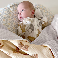 LifeTree blanket size 27.5x43.3 inches, room for swaddling and cuddling
